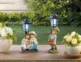 Apple Basket Solar Street Light Statue - Distinctive Merchandise