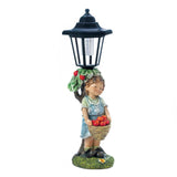 Apple Basket Solar Street Light Statue - Distinctive Merchandise