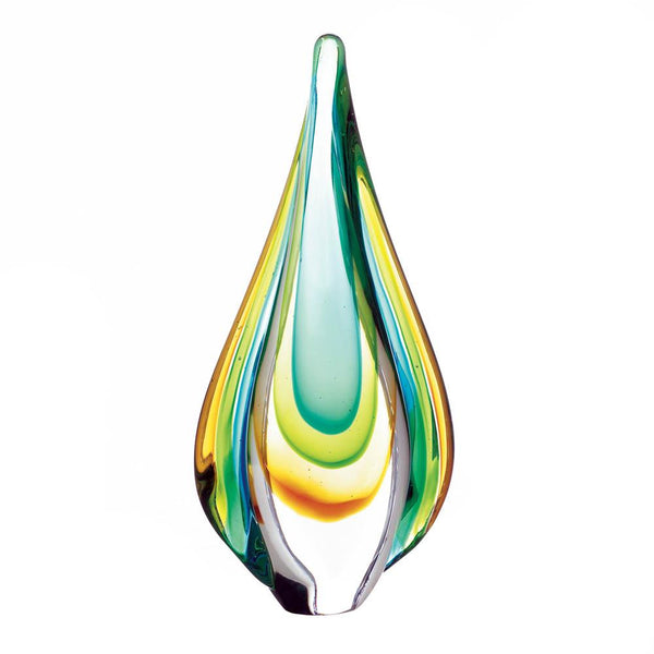 Art Glass Water Drop Statue - Distinctive Merchandise