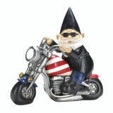 Biker Gnome Solar Statue - Distinctive Merchandise