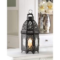 Black Lattice Lantern - Distinctive Merchandise