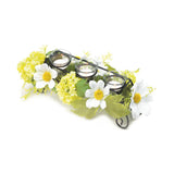 Blooming Faux Daisy Candleholder - Distinctive Merchandise