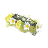 Blooming Faux Daisy Candleholder - Distinctive Merchandise