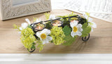 Blooming Faux Daisy Candleholder - Distinctive Merchandise