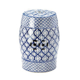 Blue And White Ceramic Decorative Stool - Distinctive Merchandise