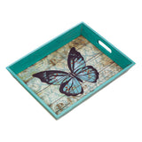 Blue Butterfly Serving Tray - Distinctive Merchandise