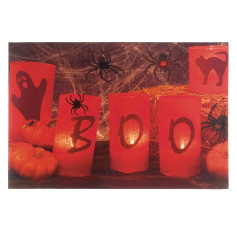 Boo Halloween Led Wall Art - Distinctive Merchandise