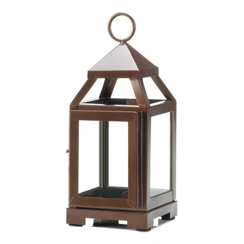 Copper Mini Contemporary Lantern - Distinctive Merchandise