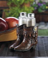 Cowboy Boots S & P Shakers Holder Set - Distinctive Merchandise