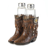 Cowboy Boots S & P Shakers Holder Set - Distinctive Merchandise