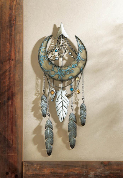 Crescent Moon Dreamcatcher Wall Décor - Distinctive Merchandise