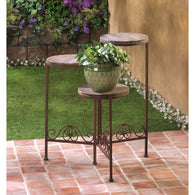 Rustic Triple Planter Stand - Distinctive Merchandise