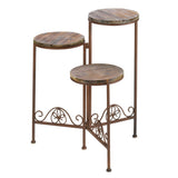 Rustic Triple Planter Stand - Distinctive Merchandise