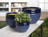 Duo Blue Tone Planter Trio - Distinctive Merchandise