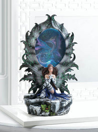 Fairy And Dragon Lighted Figurine - Distinctive Merchandise