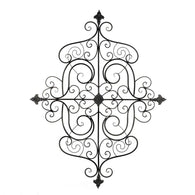 Fleur-De-Lis Scrollwork Wall Plaque - Distinctive Merchandise