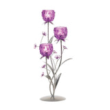 Fuchsia Blooms Candleholder - Distinctive Merchandise