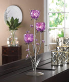 Fuchsia Blooms Candleholder - Distinctive Merchandise