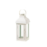Gable Medium White Lantern - Distinctive Merchandise