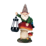 Gnome On Mushroom Solar Statue - Distinctive Merchandise