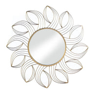 Golden Petals Wall Mirror - Distinctive Merchandise