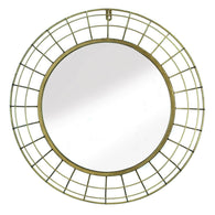 Golden Wire Dome Framed Wall Mirror - Distinctive Merchandise