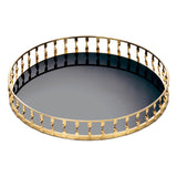 Gold Twist Mirrored Tray - Distinctive Merchandise