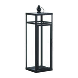 Large Black Dramatic Geometry Lantern - Distinctive Merchandise