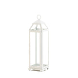 Large Country White Open Top Lantern - Distinctive Merchandise