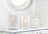 Large White Horizon Lantern - Distinctive Merchandise