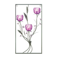 Magenta Flower Three Candle Wall Sconce - Distinctive Merchandise