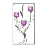 Magenta Flower Three Candle Wall Sconce - Distinctive Merchandise