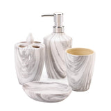 Marble Printed Bath Accessory Set - Distinctive Merchandise