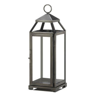 Medium Brushed Pewter Lantern - Distinctive Merchandise