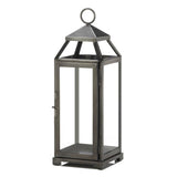Medium Brushed Pewter Lantern - Distinctive Merchandise