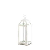 Medium Country White Open Top Lantern - Distinctive Merchandise