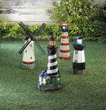 Spinning Solar Powered Lighthouse - Distinctive Merchandise