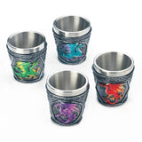 Mythical Dragons Shot Glass Set Of 4 - Distinctive Merchandise