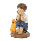 My Pup And I Solar Figurine - Distinctive Merchandise