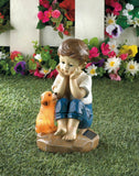 My Pup And I Solar Figurine - Distinctive Merchandise