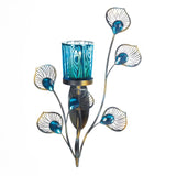 Peacock Inspired Single Sconce - Distinctive Merchandise