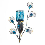 Peacock Inspired Single Sconce - Distinctive Merchandise