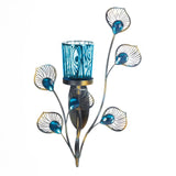 Peacock Inspired Single Sconce - Distinctive Merchandise