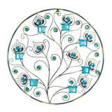 Peacock Plumes Circular Wall Sconce - Distinctive Merchandise