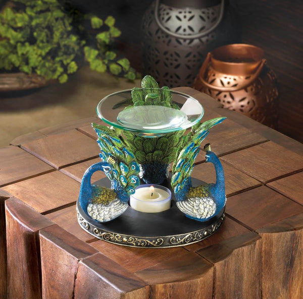 Peacock Plume Oil Warmer - Distinctive Merchandise