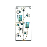 Peacock Two Candle Wall Sconce - Distinctive Merchandise