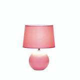 Pink Round Base Table Lamp - Distinctive Merchandise