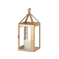 Rose Metal Frame Family Lantern - Distinctive Merchandise
