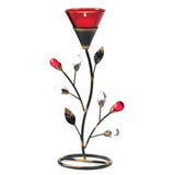Ruby Blossom Tealight Holder - Distinctive Merchandise
