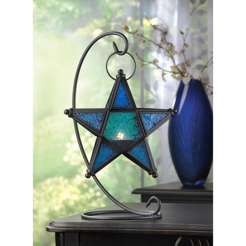 Sapphire Star Table Lantern - Distinctive Merchandise